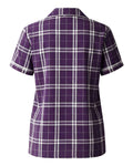 Boxercraft BW7101 Purple/ White Plaid — back