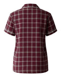 Boxercraft BW7101 Varsity Maroon Oxford Plaid — back