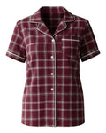 Boxercraft BW7101 Varsity Maroon Oxford Plaid — front