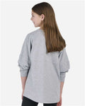 Boxercraft BY3514 Oxford Heather — on model back