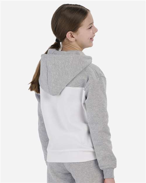 Boxercraft BY5404 Oxford Heather/ White — on model back