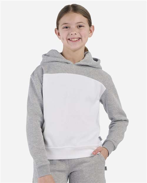 Boxercraft BY5404 Oxford Heather/ White — on model front