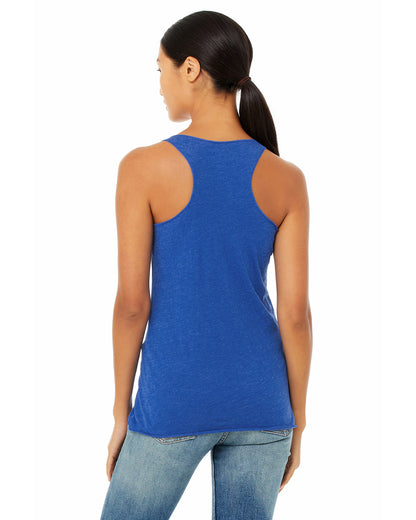 Women's Triblend Racerback Tank - True Royal Triblend