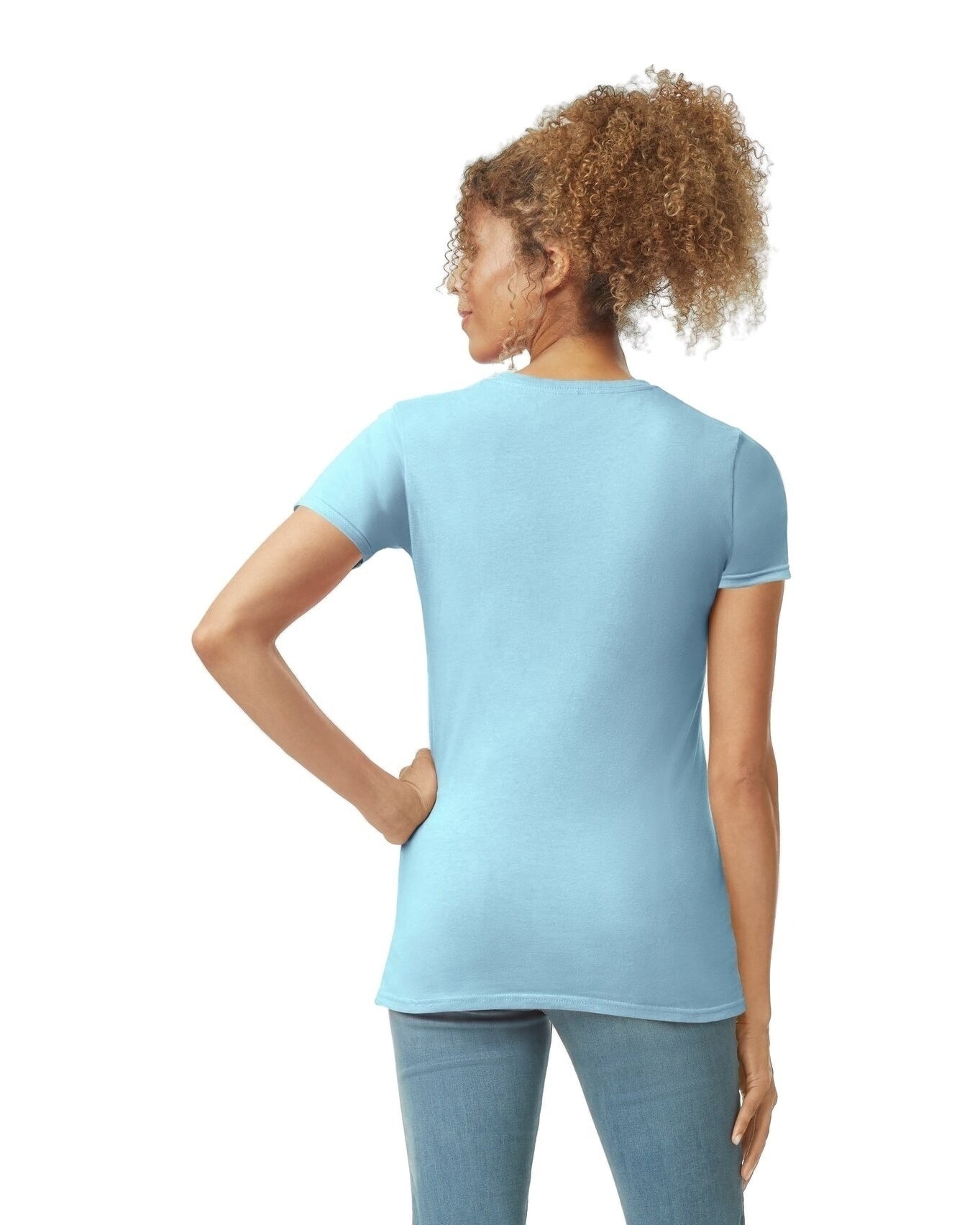 Women's Softstyle® Fitted T-Shirt - Light Blue