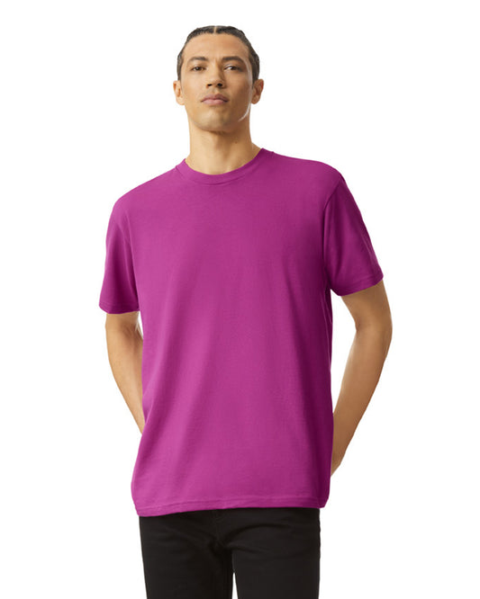 Unisex Fine Jersey Short-Sleeve T-Shirt - Super Pink