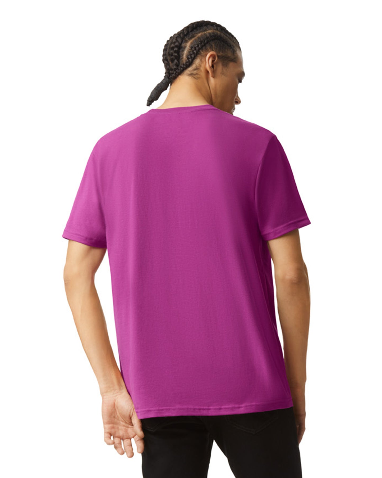 Unisex Fine Jersey Short-Sleeve T-Shirt - Super Pink