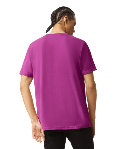 Unisex Fine Jersey Short-Sleeve T-Shirt - Super Pink