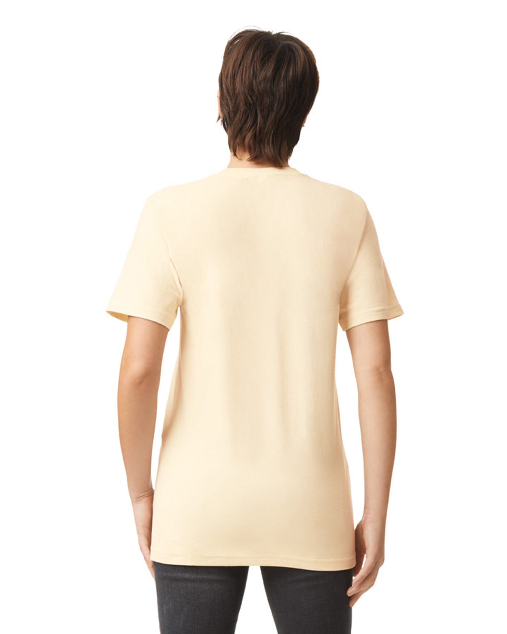 Unisex Fine Jersey Short-Sleeve T-Shirt - Cream