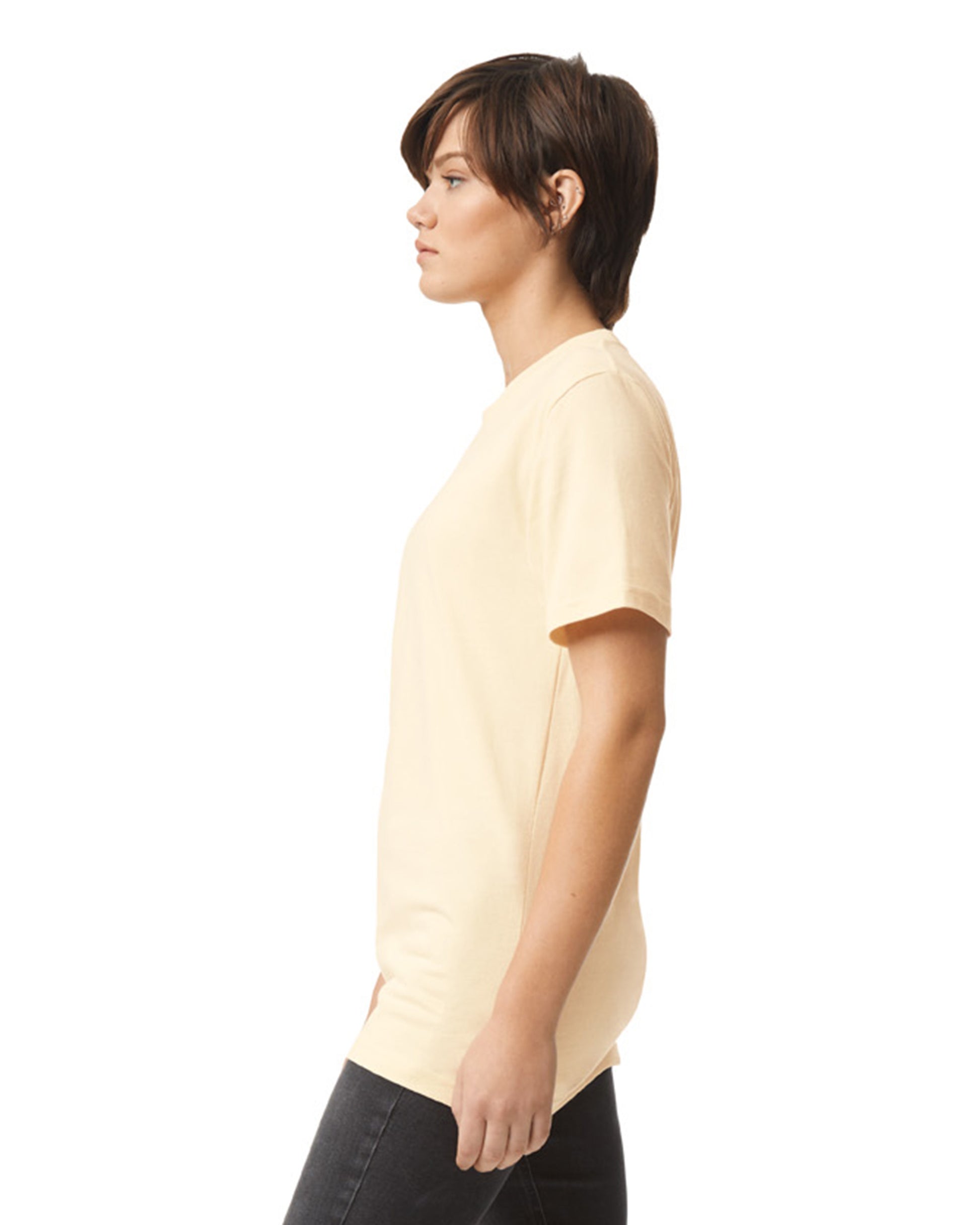 Unisex Fine Jersey Short-Sleeve T-Shirt - Cream