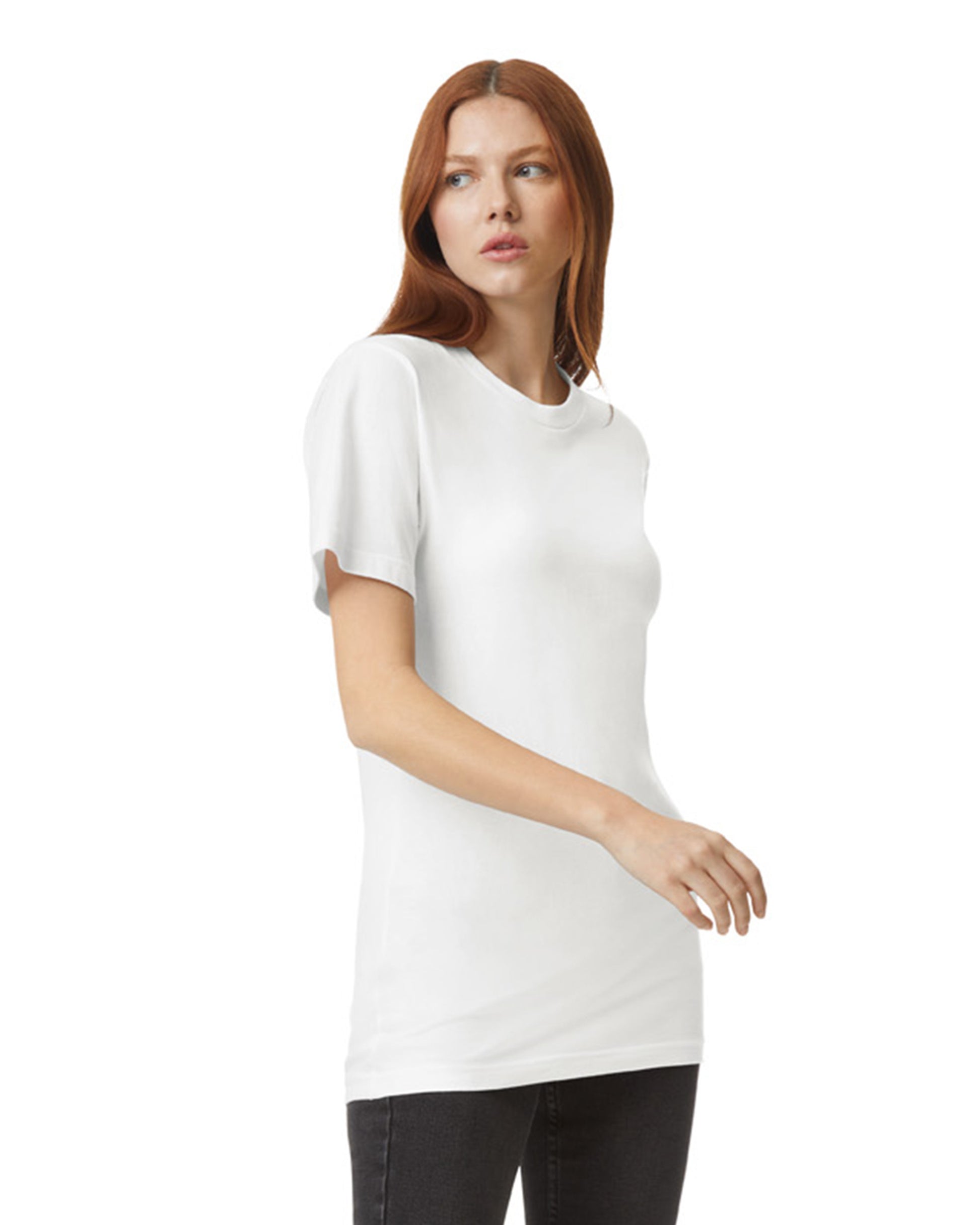 Unisex Fine Jersey Short-Sleeve T-Shirt - White