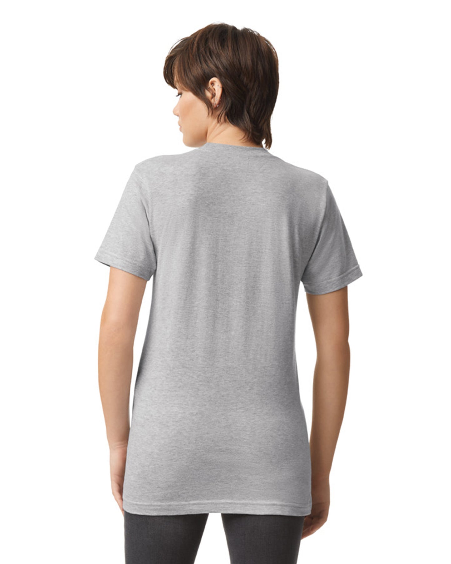 Unisex Fine Jersey Short-Sleeve T-Shirt - Heather Gray