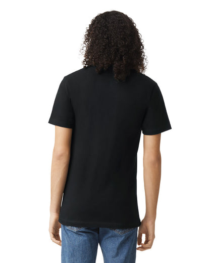 Unisex Fine Jersey Short-Sleeve T-Shirt - Black