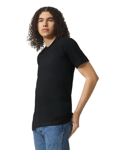 Unisex Fine Jersey Short-Sleeve T-Shirt - Black