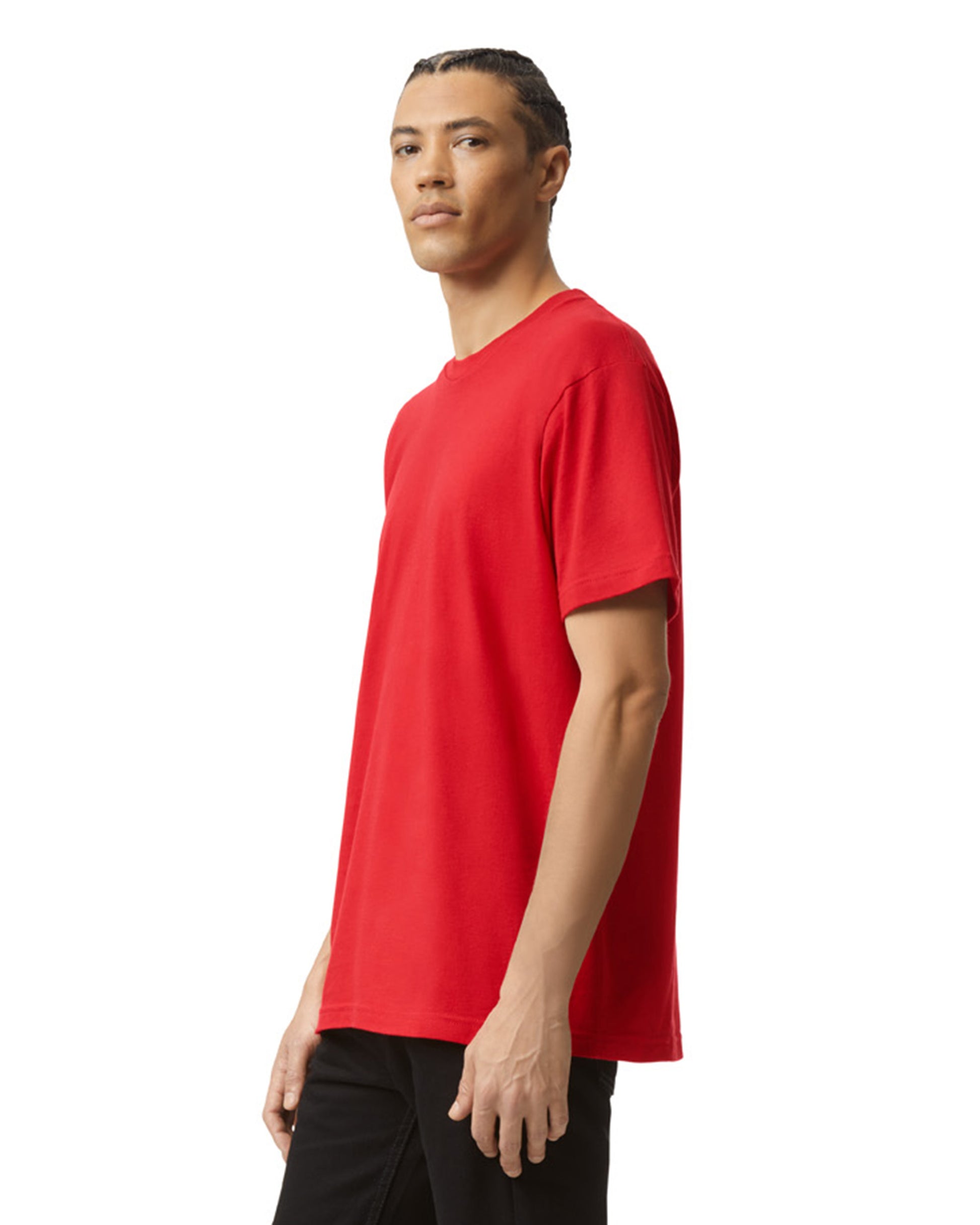 Unisex Fine Jersey Short-Sleeve T-Shirt - Red