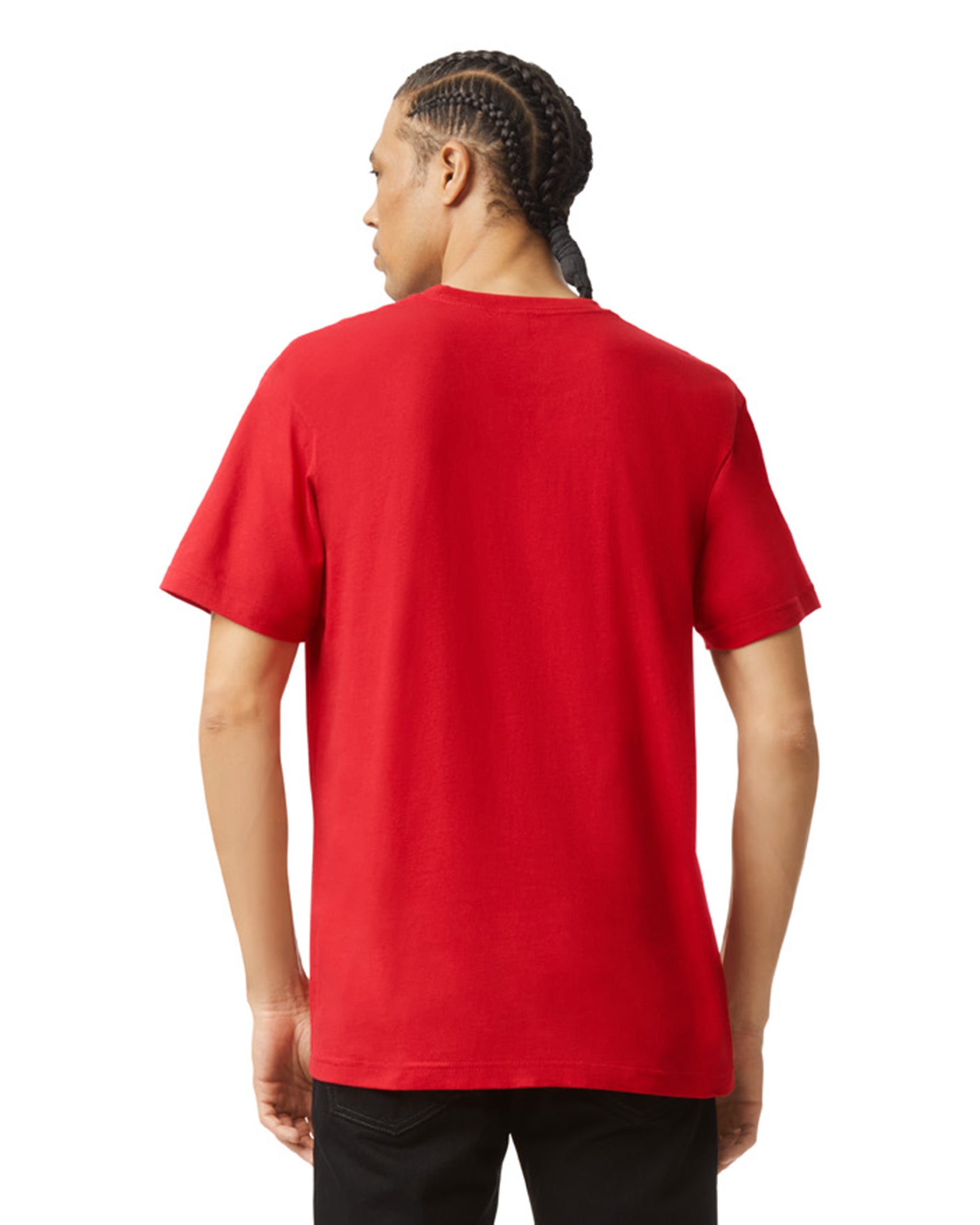 Unisex Fine Jersey Short-Sleeve T-Shirt - Red