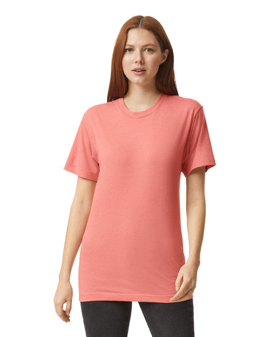 Unisex Triblend Short-Sleeve Track T-Shirt - Tri-Coral
