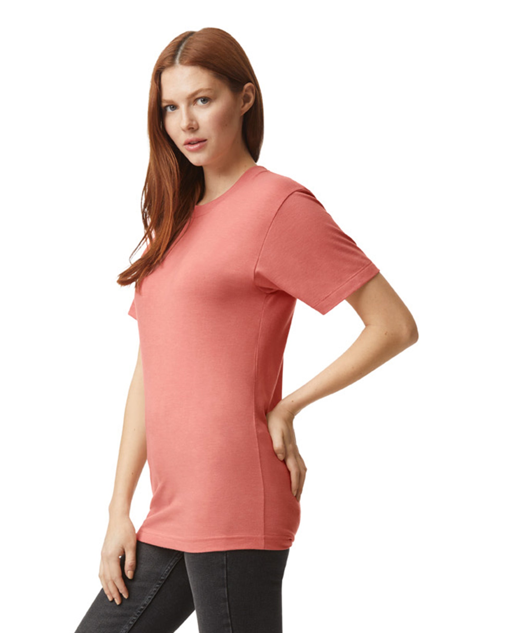 Unisex Triblend Short-Sleeve Track T-Shirt - Tri-Coral