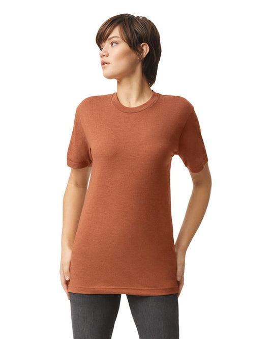 Unisex Triblend Short-Sleeve Track T-Shirt - Tri-Rust