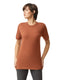 American Apparel TR401W - Unisex Triblend Short-Sleeve Track T-Shirt - Tri-Rust