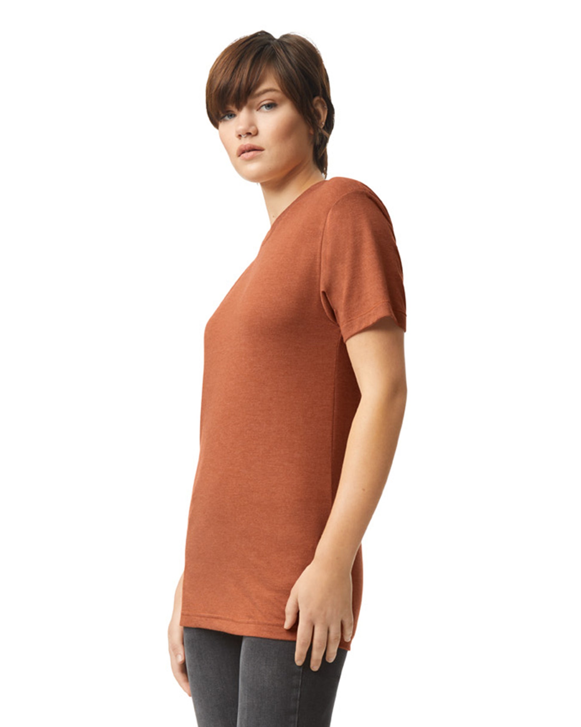 Unisex Triblend Short-Sleeve Track T-Shirt - Tri-Rust