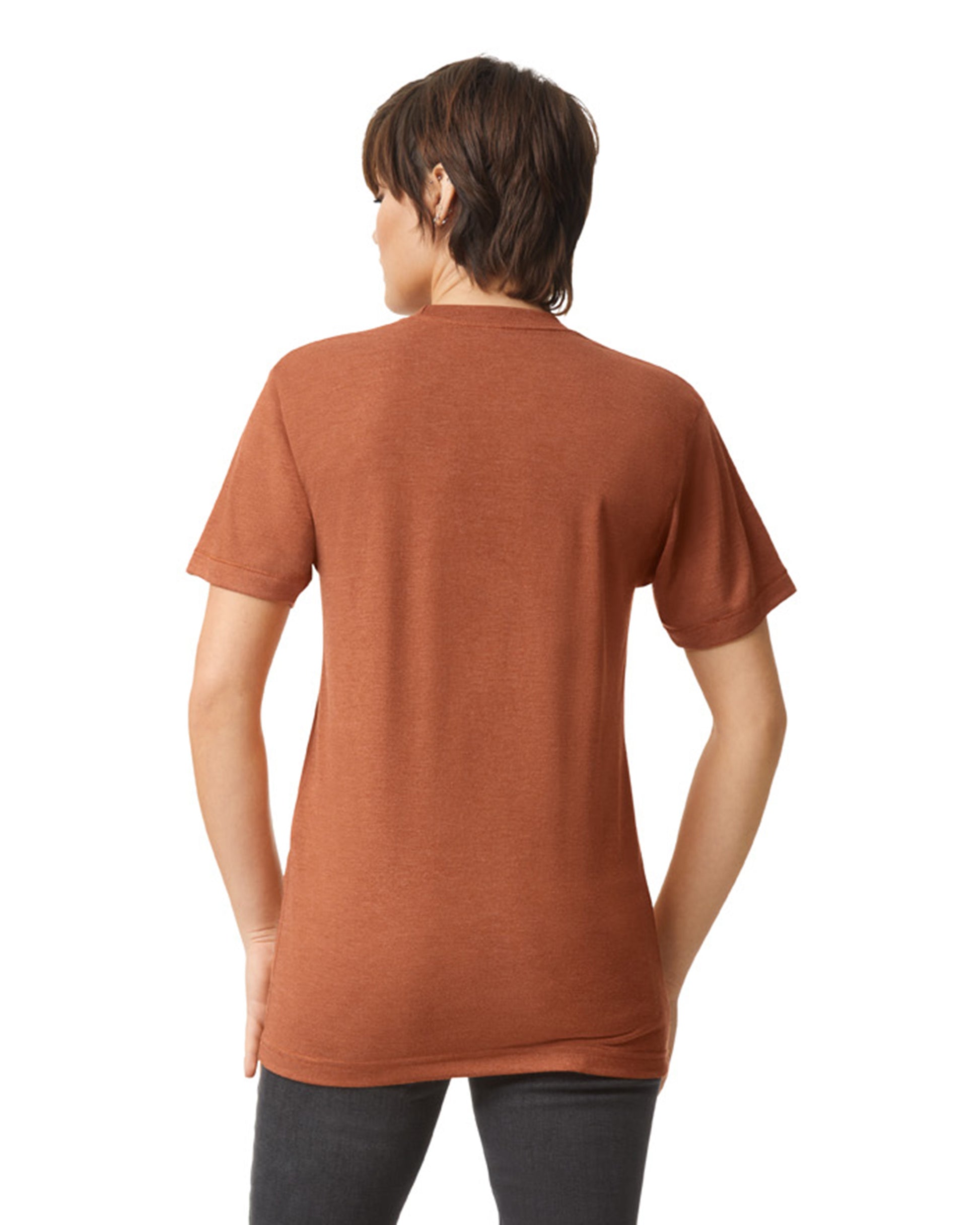 Unisex Triblend Short-Sleeve Track T-Shirt - Tri-Rust