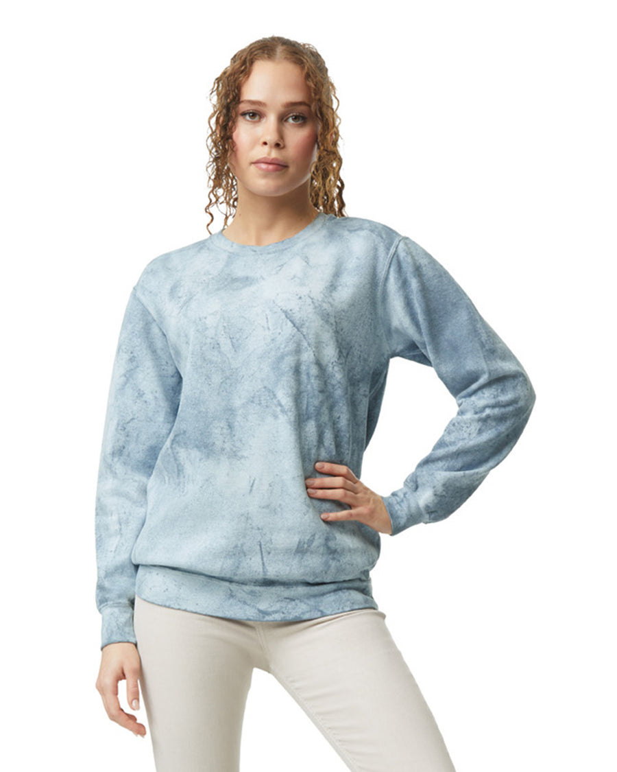 Unisex Color Blast Crewneck - Ocean