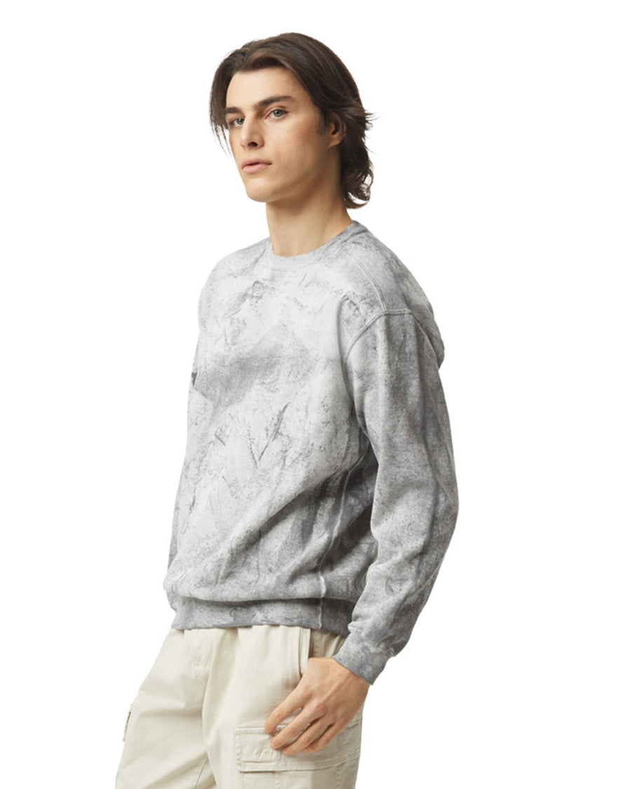 Unisex Color Blast Crewneck - Smoke