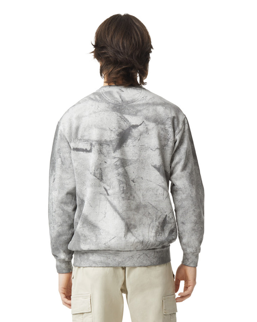 Unisex Color Blast Crewneck - Smoke
