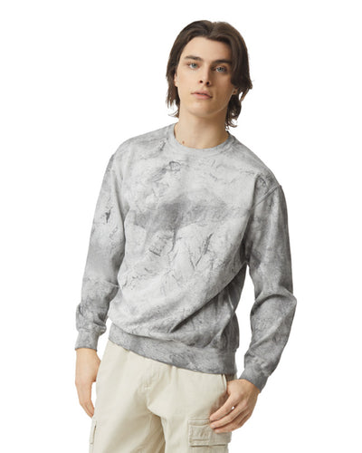 Unisex Color Blast Crewneck - Smoke