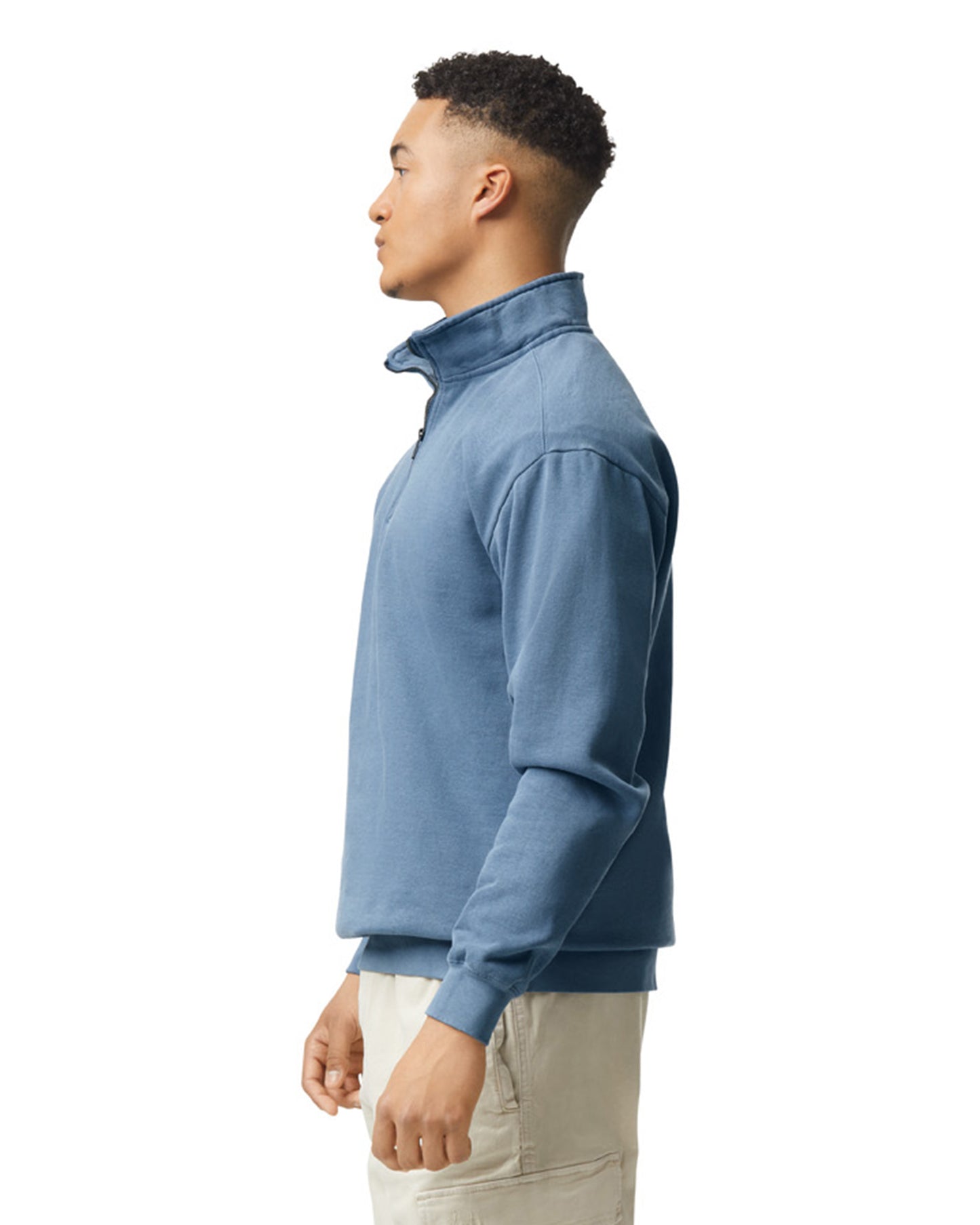 Unisex Quarter-Zip Sweatshirt - Blue Jean