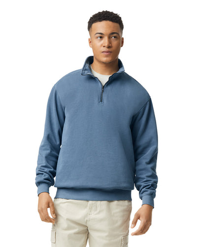 Unisex Quarter-Zip Sweatshirt - Blue Jean