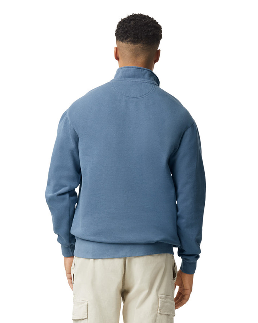 Unisex Quarter-Zip Sweatshirt - Blue Jean