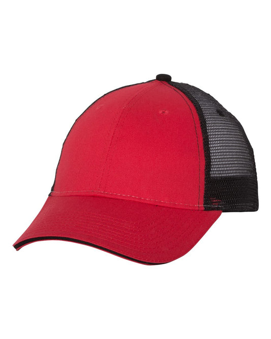 Sandwich Trucker Cap - Red / Black