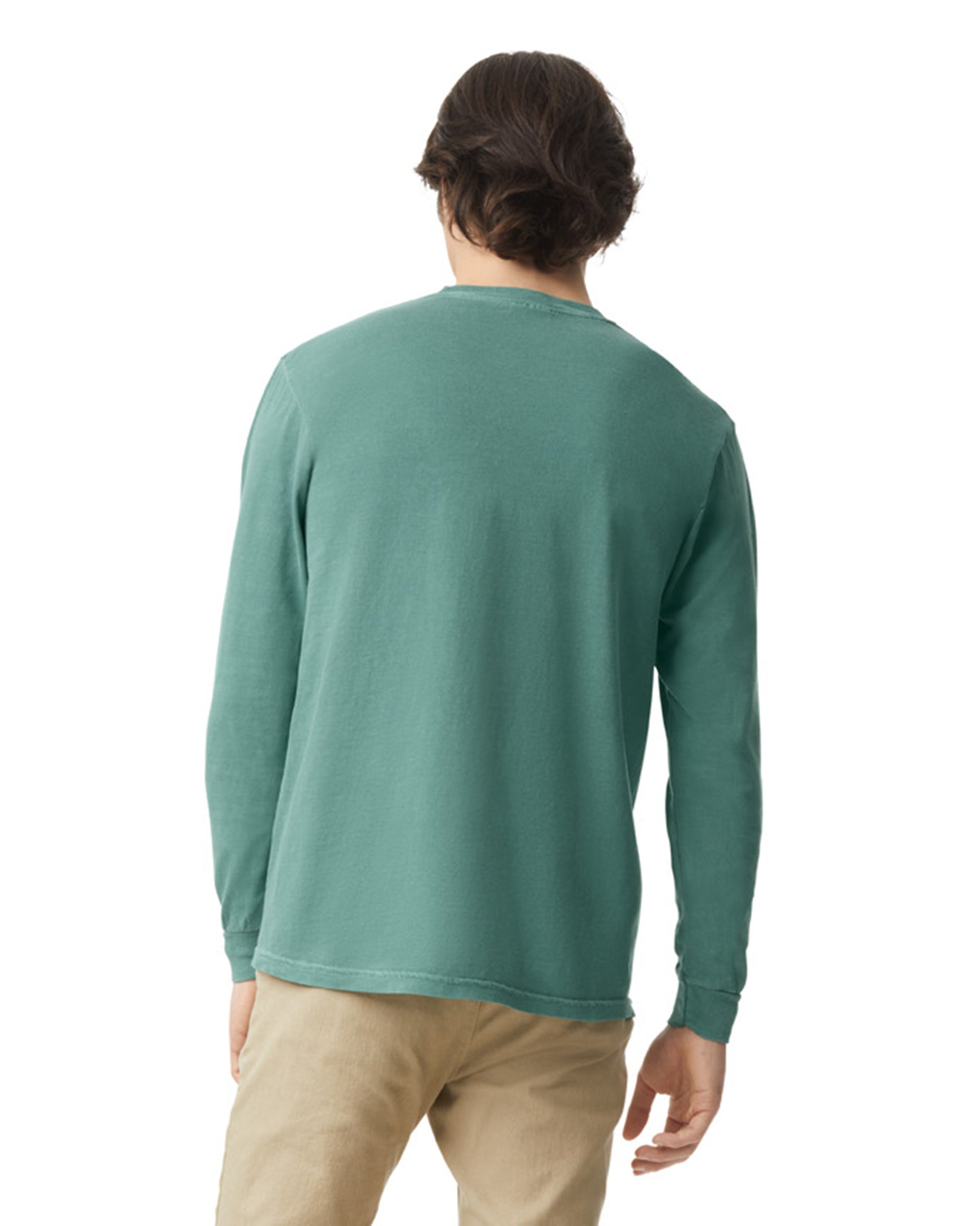 Unisex Heavyweight RS Long-Sleeve Pocket T-Shirt - Light Green