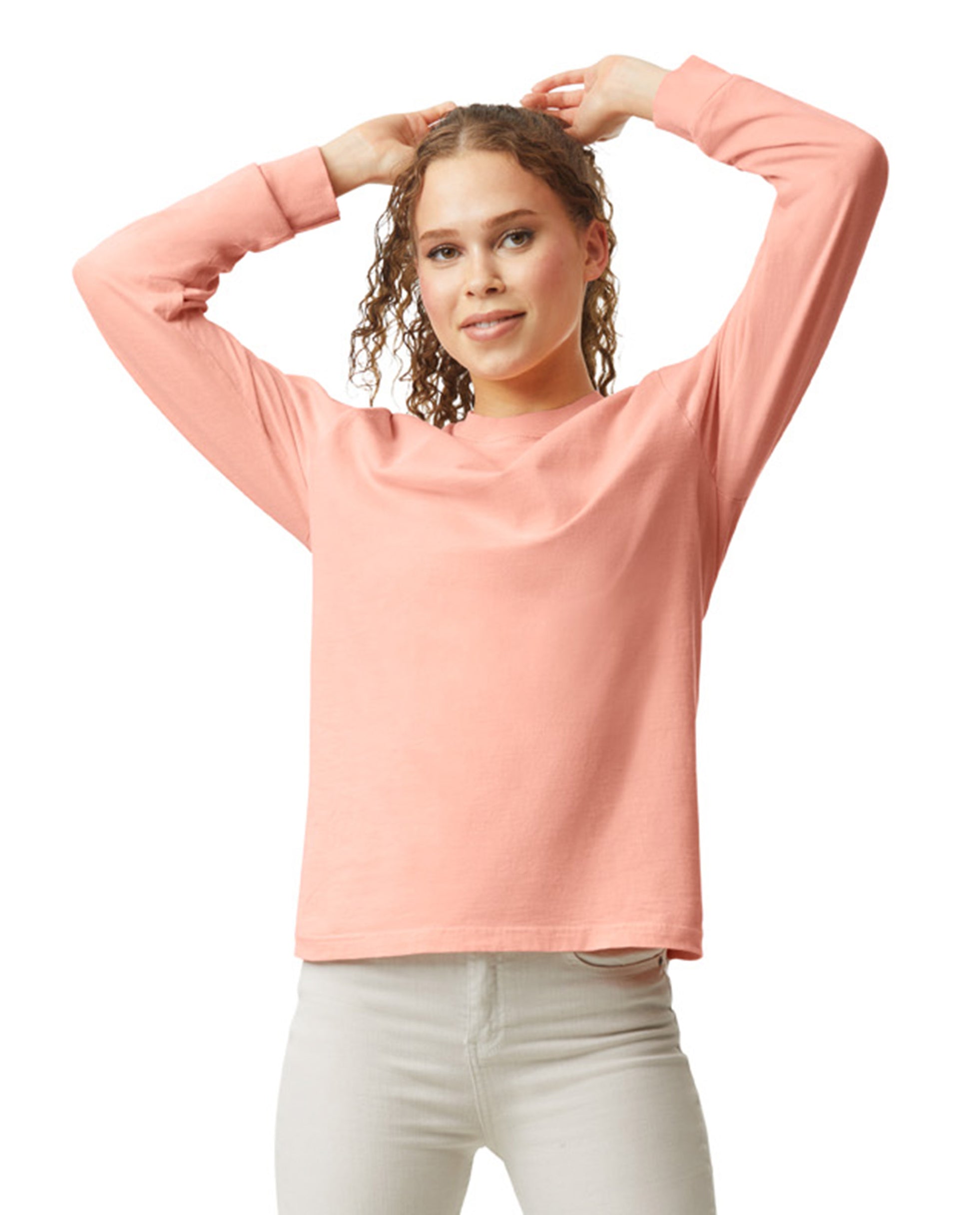 Unisex Heavyweight RS Long-Sleeve T-Shirt - Peachy