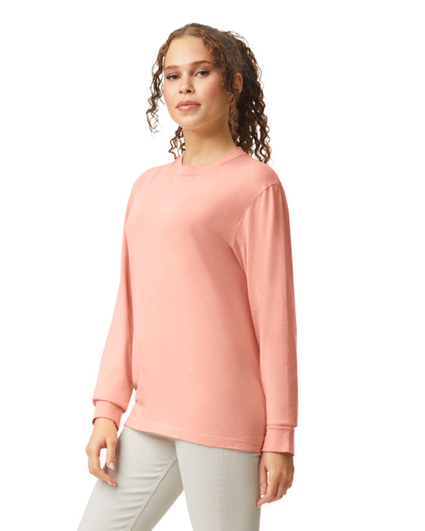 Unisex Heavyweight RS Long-Sleeve T-Shirt - Peachy