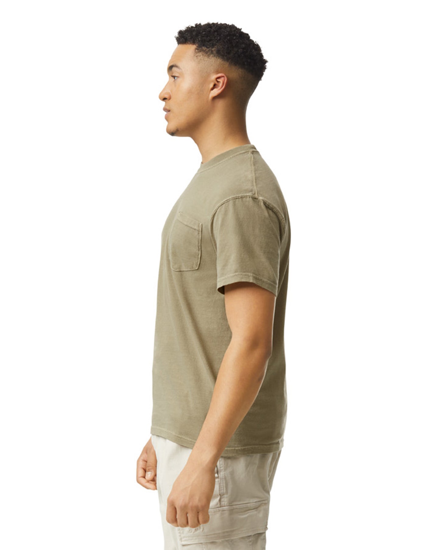 Unisex Heavyweight RS Pocket T-Shirt - Khaki