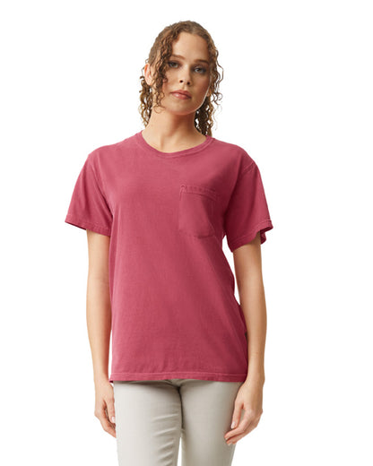 Unisex Heavyweight RS Pocket T-Shirt - Crimson