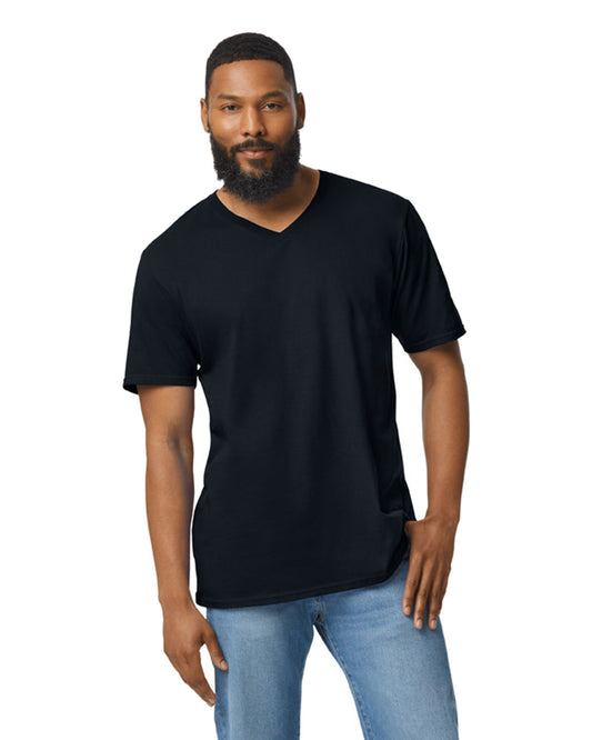 Unisex Softstyle® V-Neck T-Shirt - Black