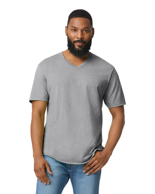 Unisex Softstyle® V-Neck T-Shirt - Sport Gray