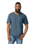 Unisex Softstyle® V-Neck T-Shirt - Heather Navy