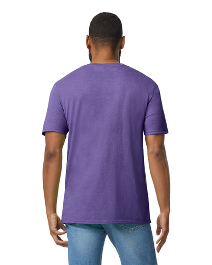 Unisex Softstyle® V-Neck T-Shirt - Heather Purple