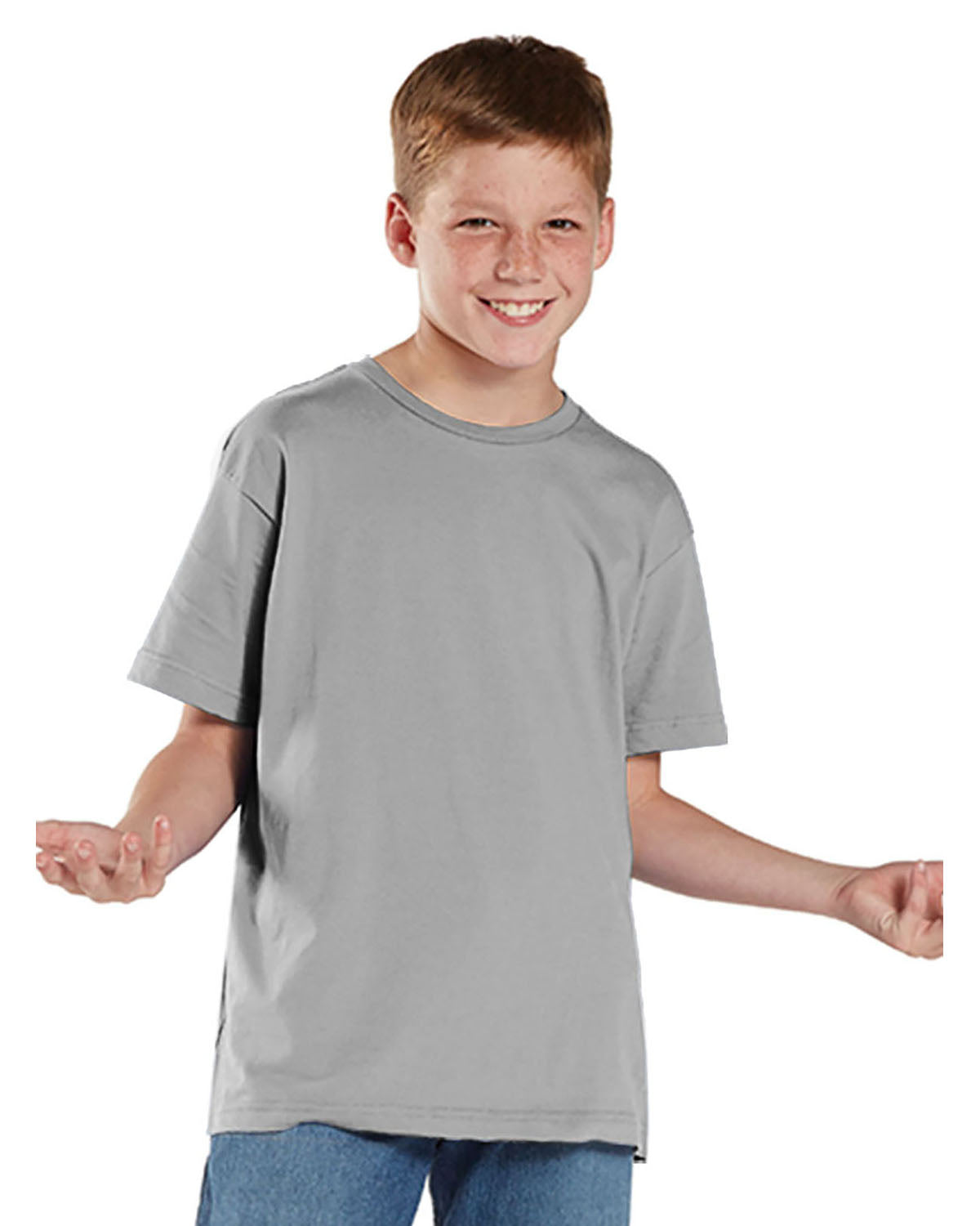 Youth Fine Jersey T-Shirt - Silver
