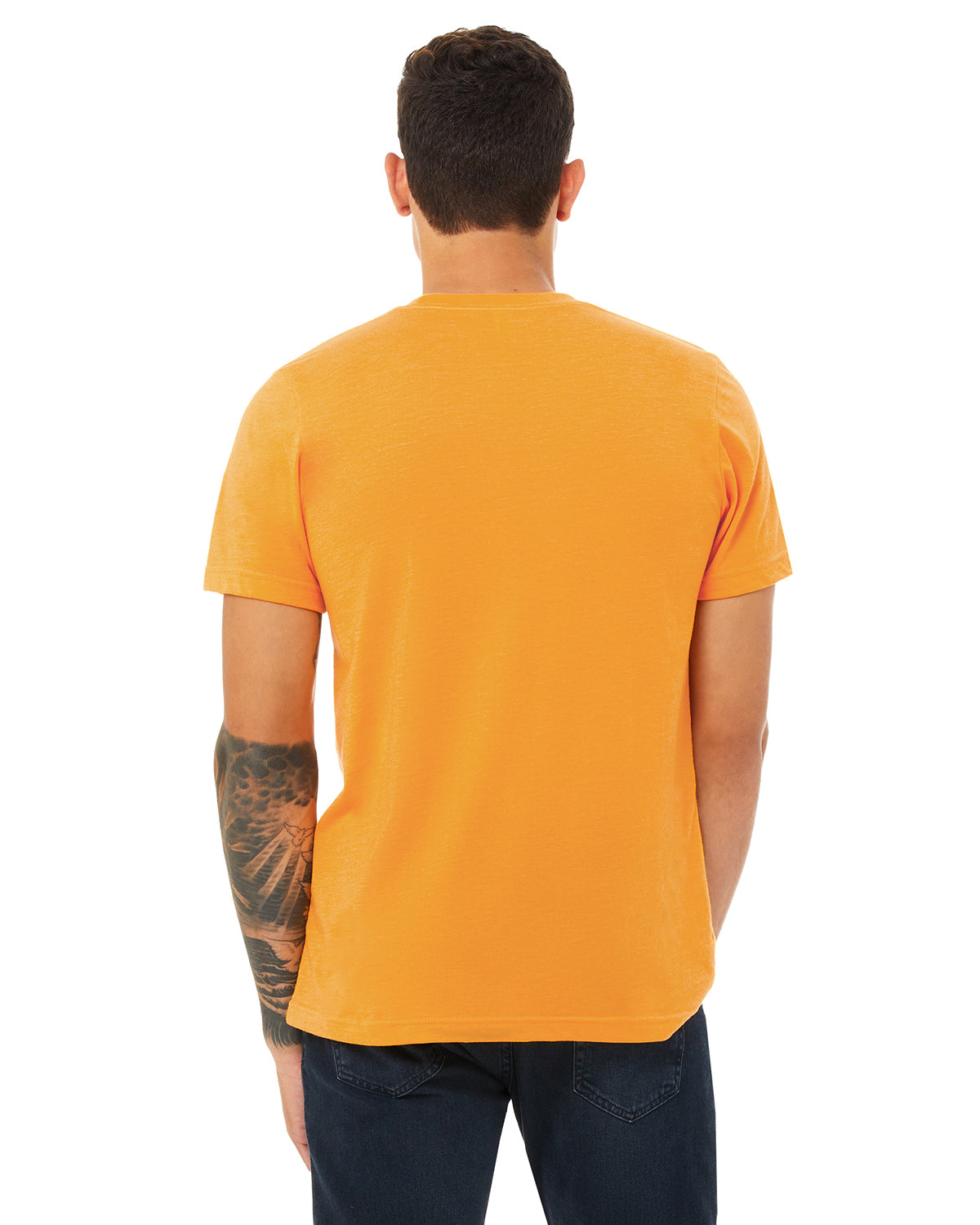 Unisex Heather CVC T-Shirt - Heather Marmalade