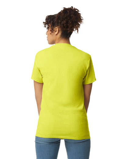 Unisex Ultra Cotton® Pocket T-Shirt - High Viz Safety Green