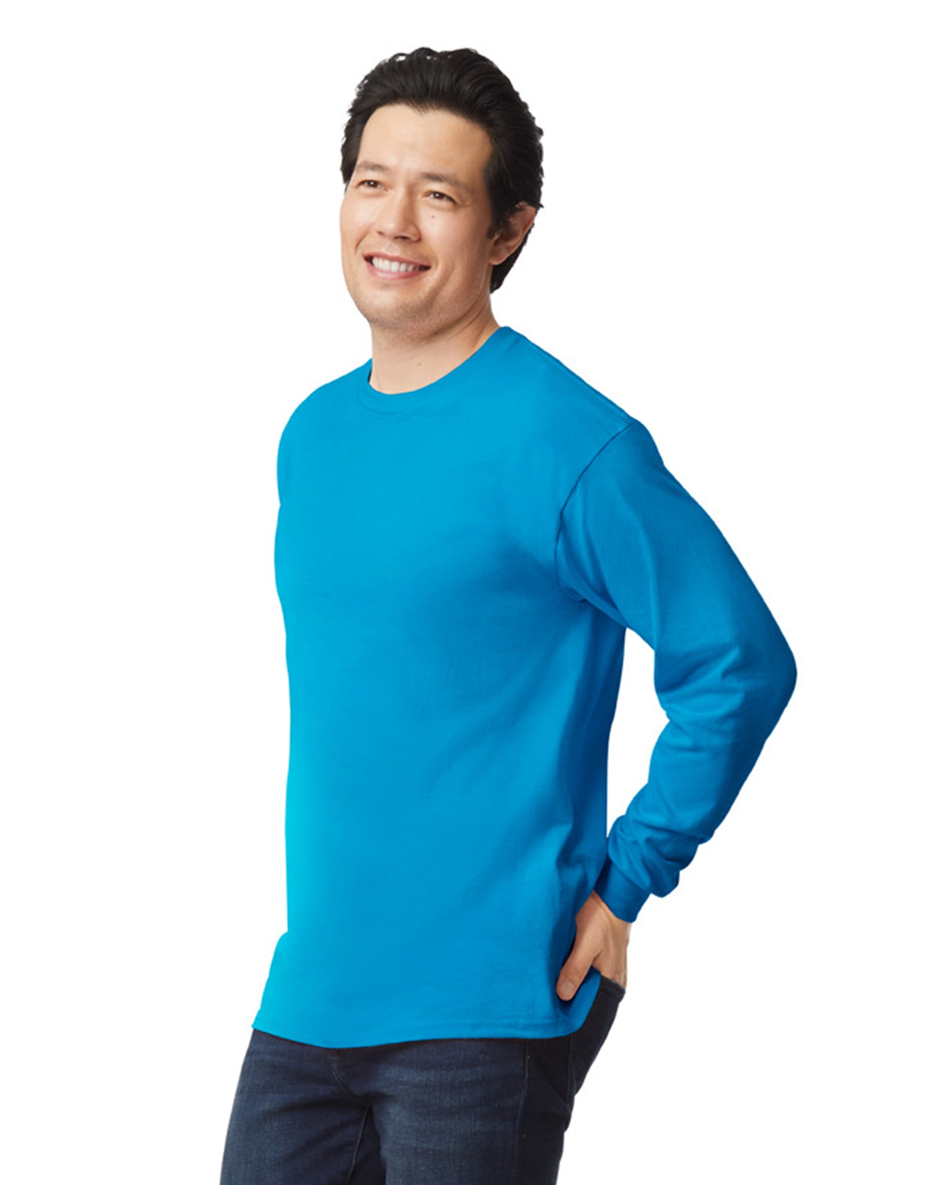 Unisex Ultra Cotton® Long-Sleeve T-Shirt - Sapphire