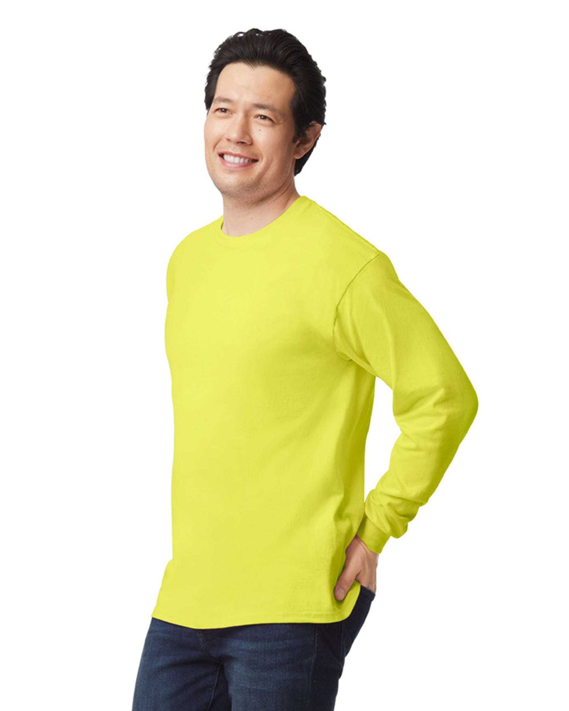 Unisex Ultra Cotton® Long-Sleeve T-Shirt - Safety Green