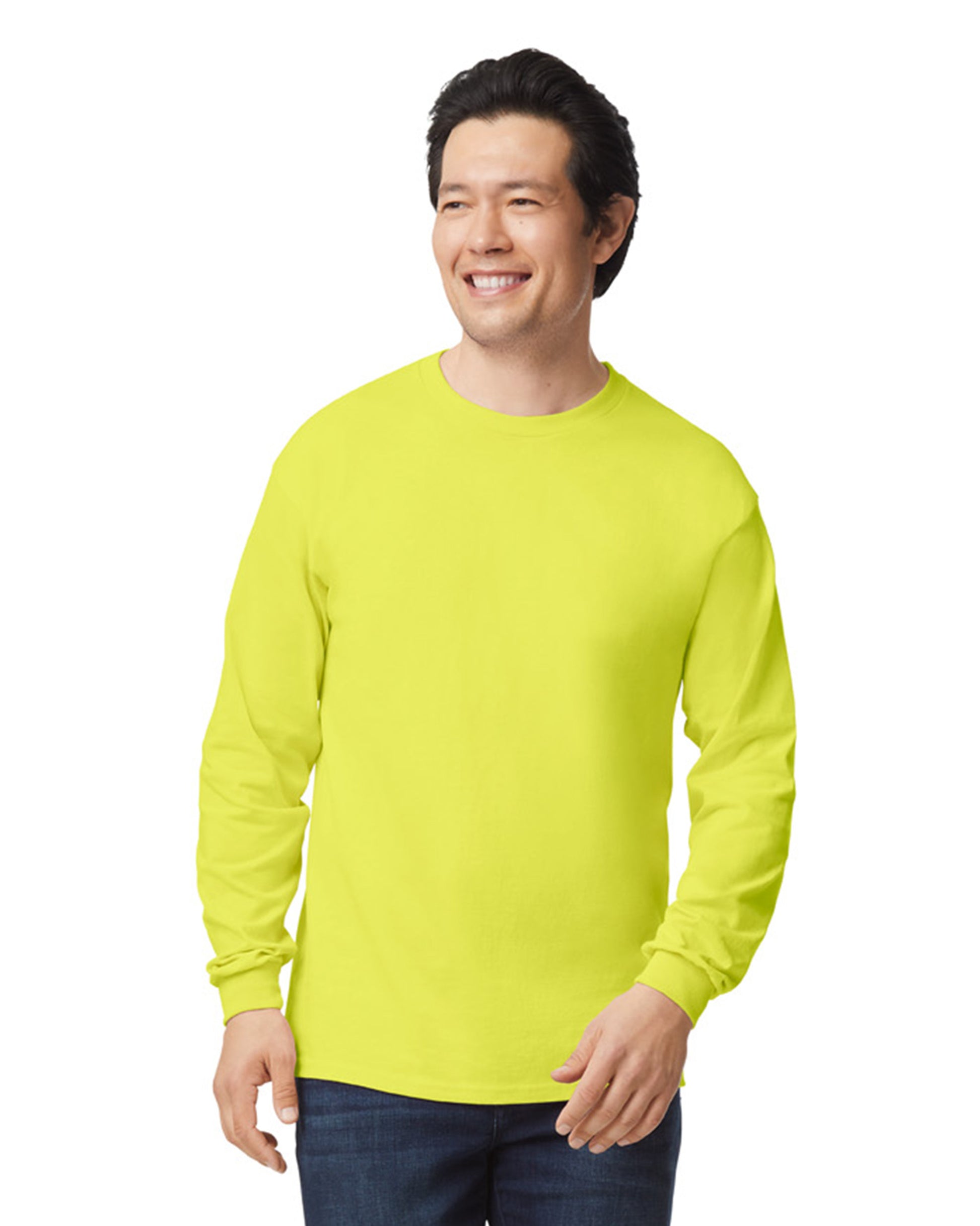Unisex Ultra Cotton® Long-Sleeve T-Shirt - Safety Green