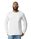 Gildan G241 - Unisex Ultra Cotton® Long-Sleeve Pocket T-Shirt - White
