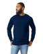 Gildan G241 - Unisex Ultra Cotton® Long-Sleeve Pocket T-Shirt - Navy